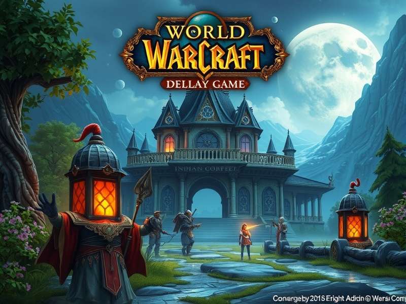 World of Warcraft Mythic+ dungeon group fighting a boss in a detailed environment