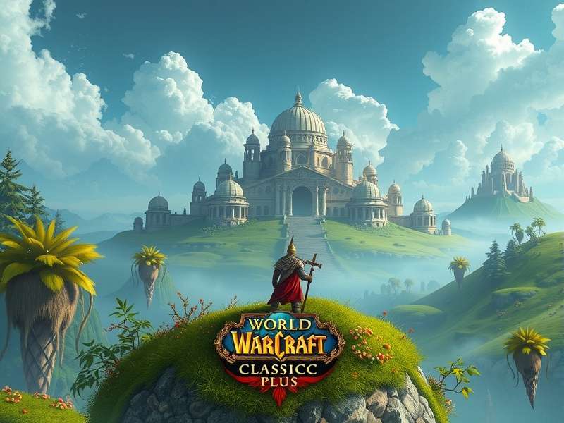 Artistic concept of a new zone added to the Eastern Kingdoms in a Classic Plus style, blending familiar vanilla aesthetics with new content.