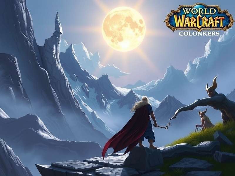 Epic World of Warcraft character standing in a majestic landscape