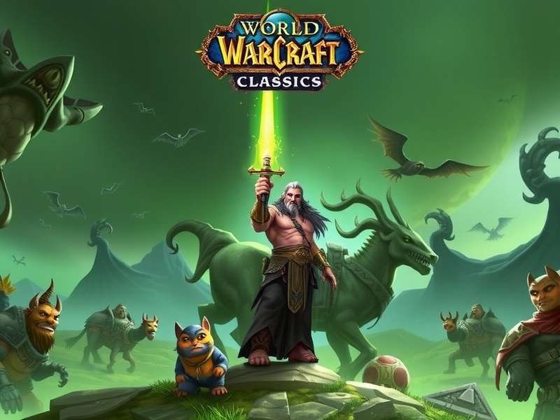 World of Warcraft Classic gameplay screenshot showing characters and environments
