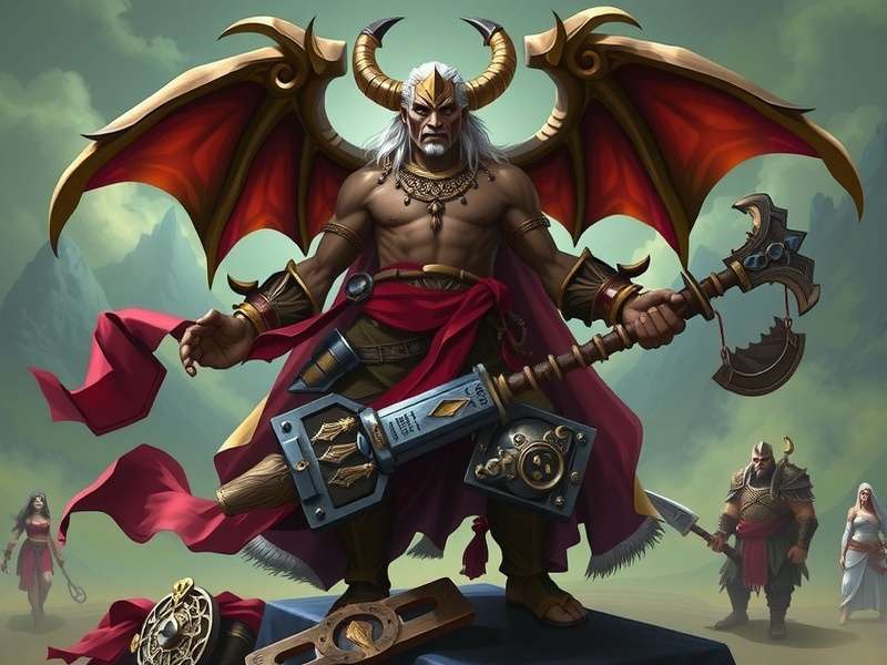 Collage of World of Warcraft character classes in action