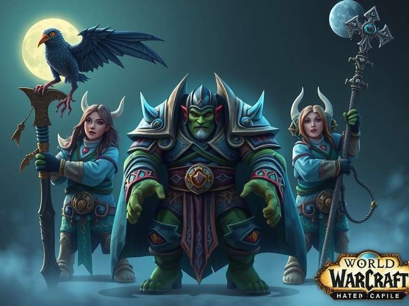 Collage of major World of Warcraft characters including Sylvanas Windrunner, Thrall, Anduin Wrynn, and Jaina Proudmoore