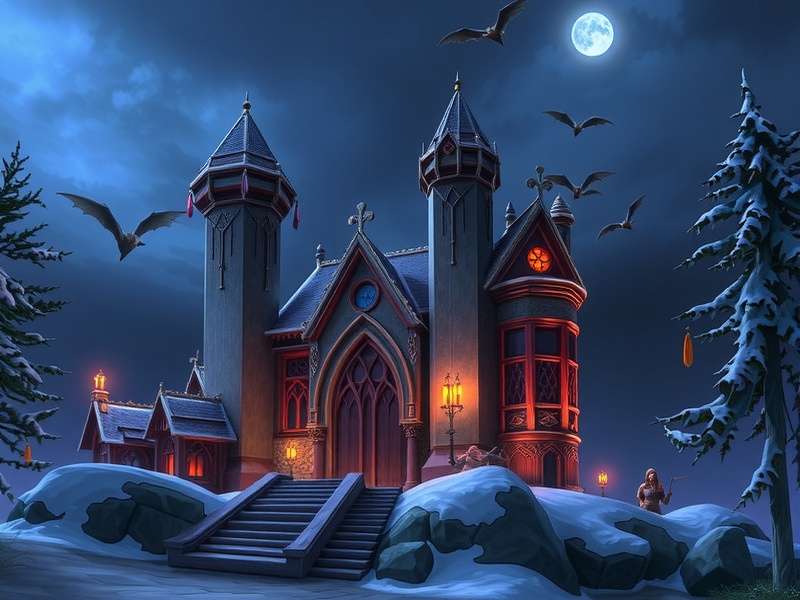 Artistic concept art of the Shadowlands showing Bastion's gleaming spires and Revendreth's gothic castles