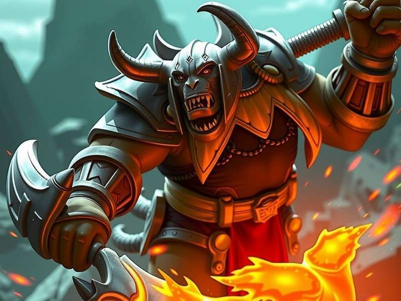 Warcraft Movie Poster featuring Lothar and Durotan facing each other