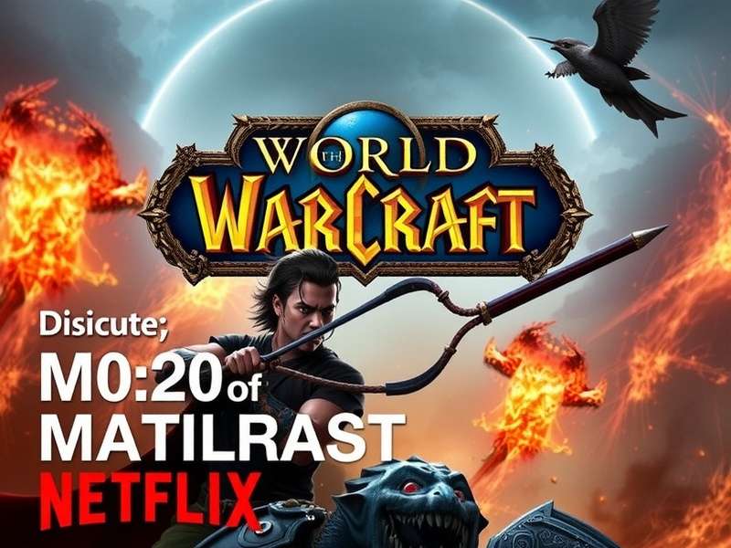 Concept art for World of Warcraft Netflix adaptation showing Alliance and Alliance characters