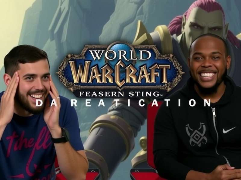 World of Warcraft movie poster and characters in action