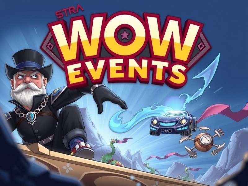 World of Warcraft event celebration with multiple players and fireworks