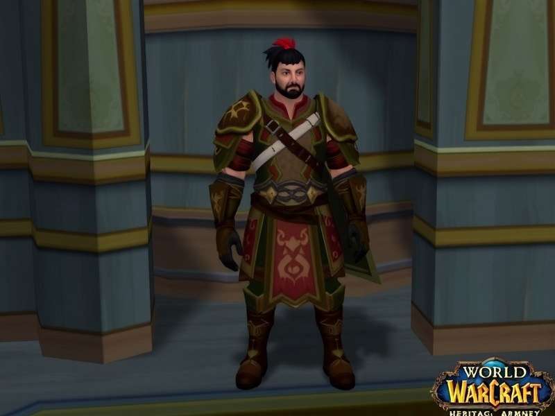 Collage of World of Warcraft Heritage Armor sets including Dwarf, Blood Elf, and Undead