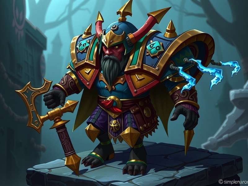 Simple Armory Interface showcasing character gear and stats