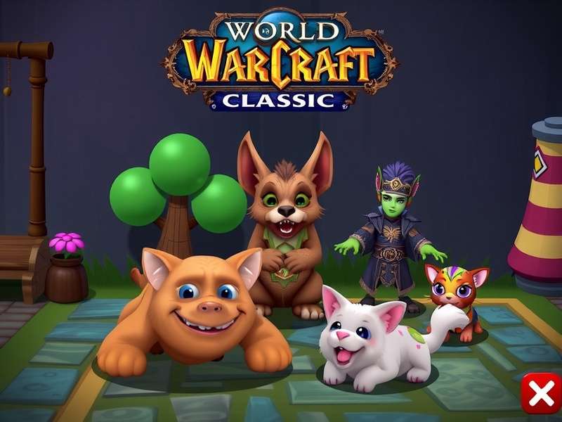 A majestic lion and owl, iconic Hunter pets from World of Warcraft Classic