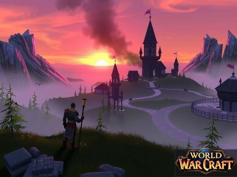 Panoramic view of major World of Warcraft zones including Stormwind, Orgrimmar, and Shadowlands