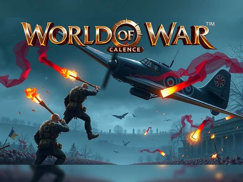 Epic battle scene in World of Warcraft showing Alliance and Horde forces clashing