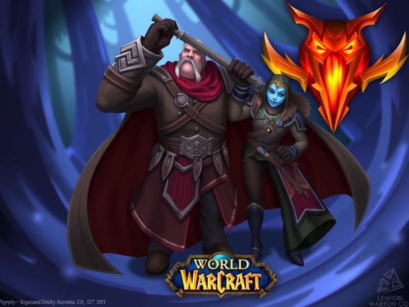 World of Warcraft gameplay scene featuring a Tauren and a Night Elf in the Barrens