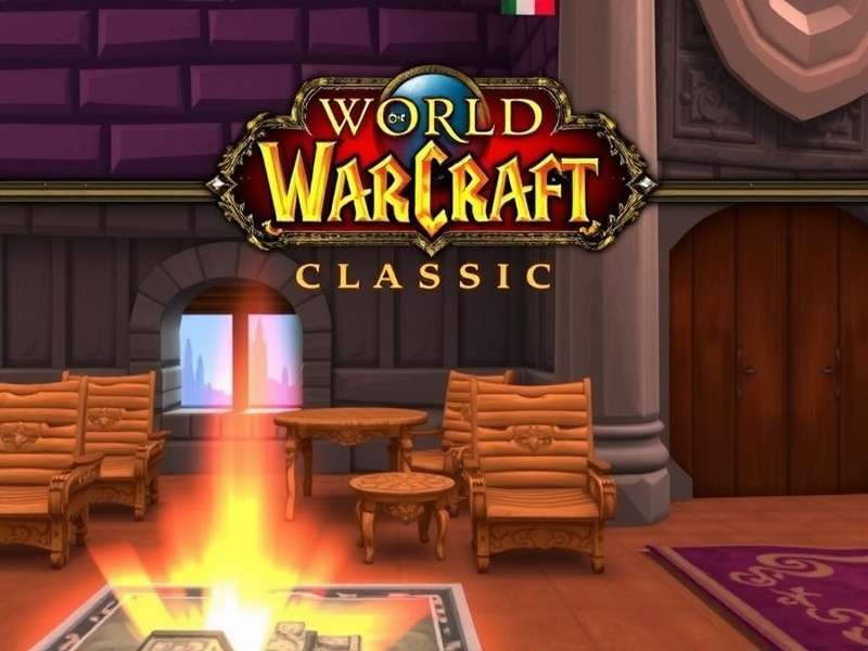 World of Warcraft Classic cinematic trailer scene with orc and human warriors facing each other