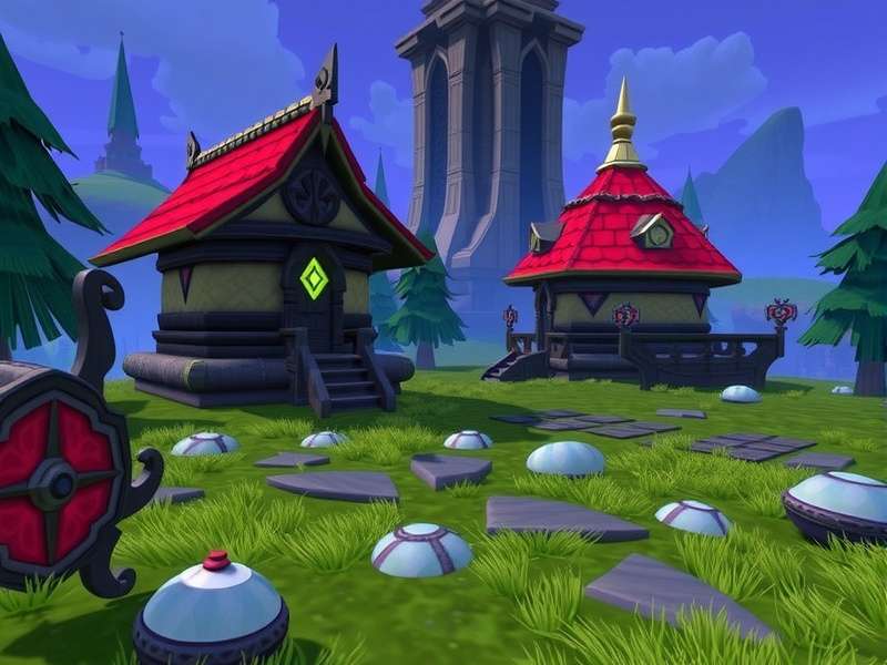 World of Warcraft game world with epic fantasy landscape