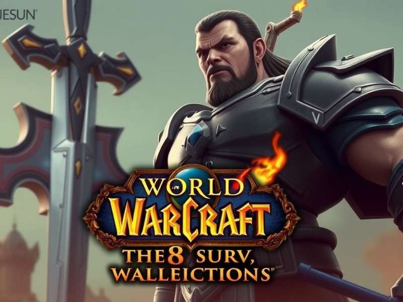 World of Warcraft movie poster with characters and epic landscape