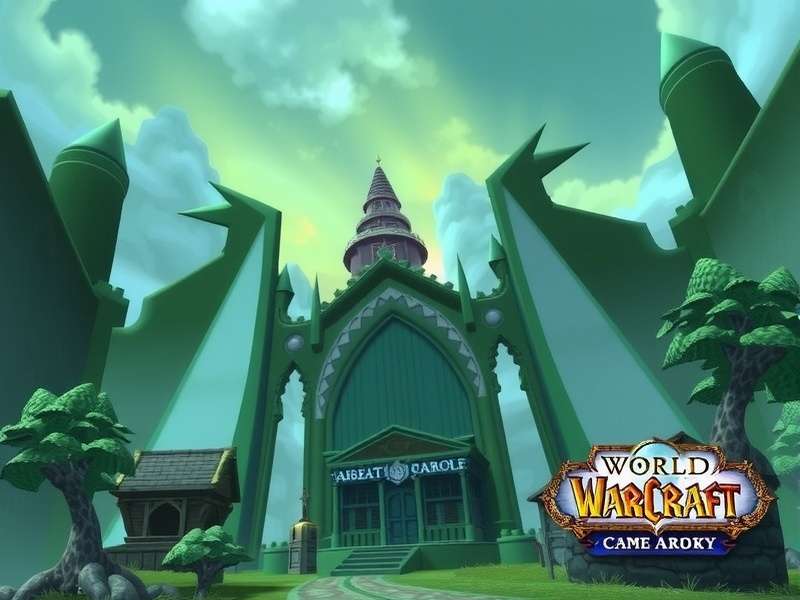 World of Warcraft epic landscape featuring the iconic alliance and horde symbols