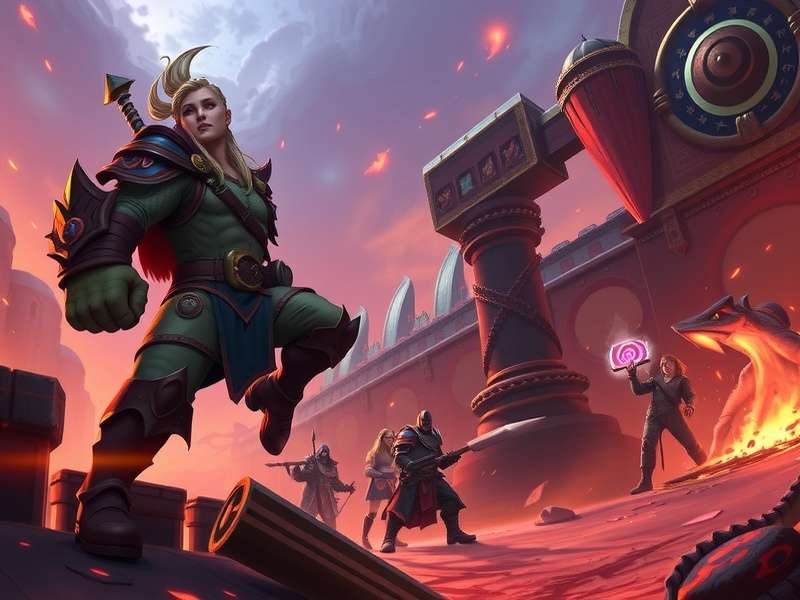 Epic panoramic view of Stormwind City at sunset with dragons flying overhead — World of Warcraft wallpaper