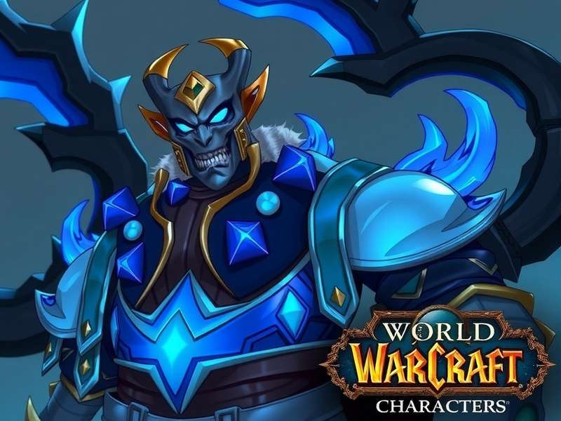 Epic gathering of legendary World of Warcraft male characters including Thrall, Arthas, and Illidan in a cinematic landscape