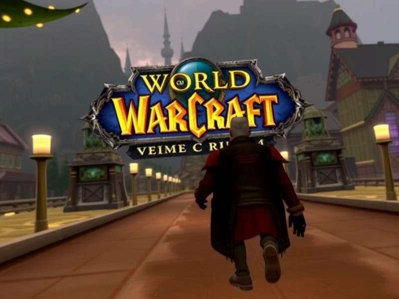 World of Warcraft cinematic scene with epic fantasy landscape and characters