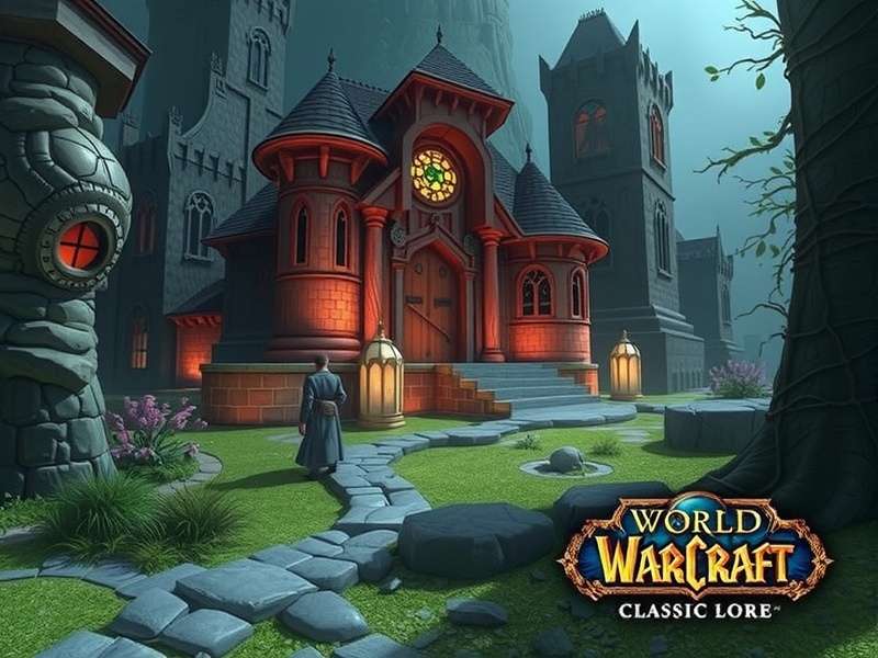 World of Warcraft Classic - Azeroth landscape with iconic characters and epic fantasy scenery