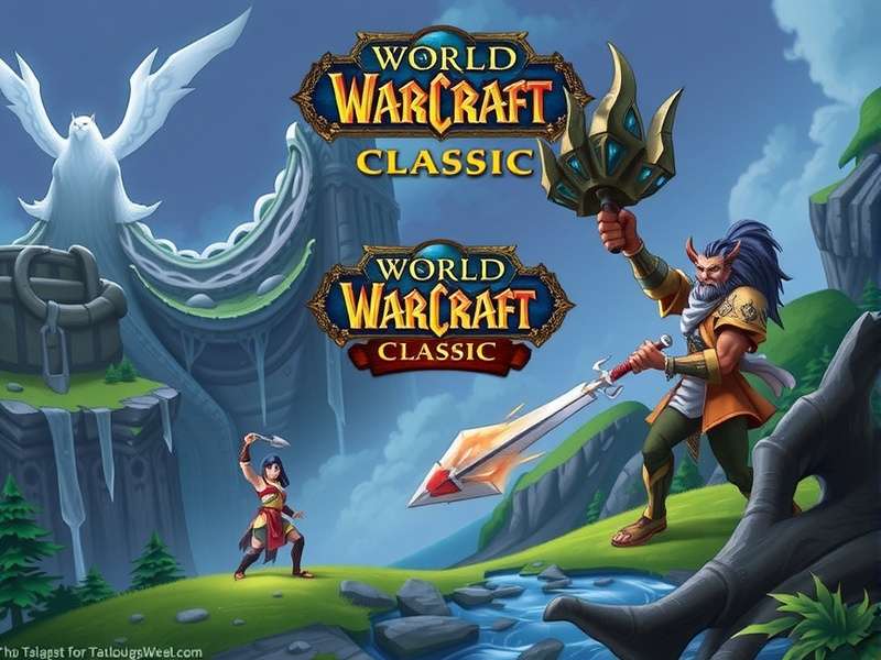 World of Warcraft Classic 2025 banner featuring the iconic Warcraft logo and Indian-themed accents
