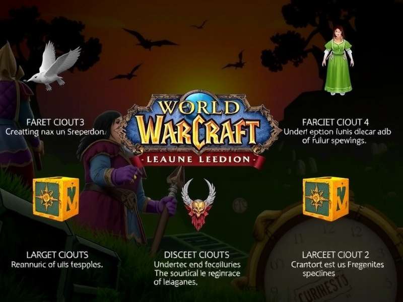 World of Warcraft game artwork featuring iconic characters and landscapes