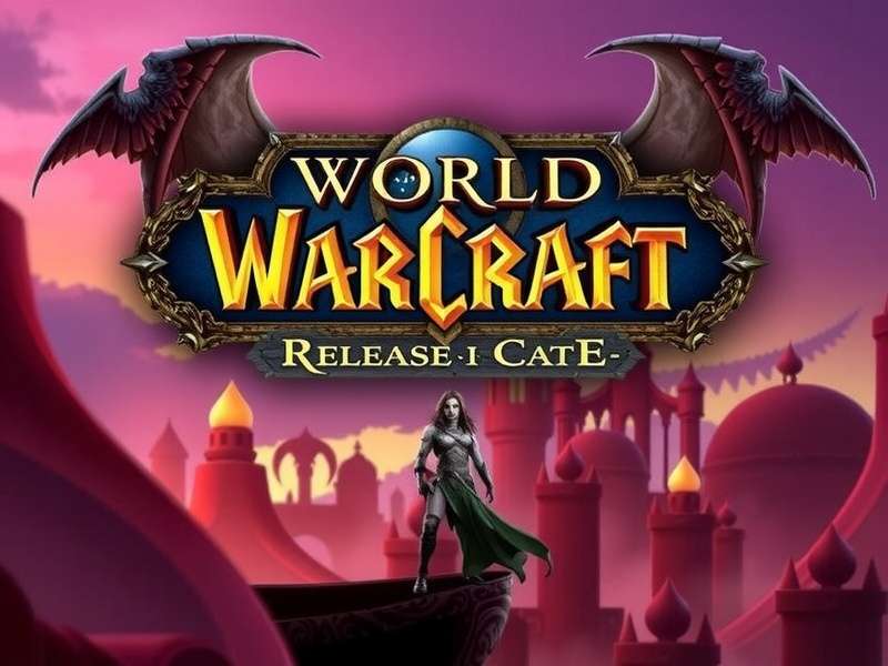 World of Warcraft original release poster art from 2004 showing the iconic orc and human standing back-to-back